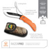 Outdoor Edge foldekniv 3,5″ RazorPro S Orange – udtagningskniv